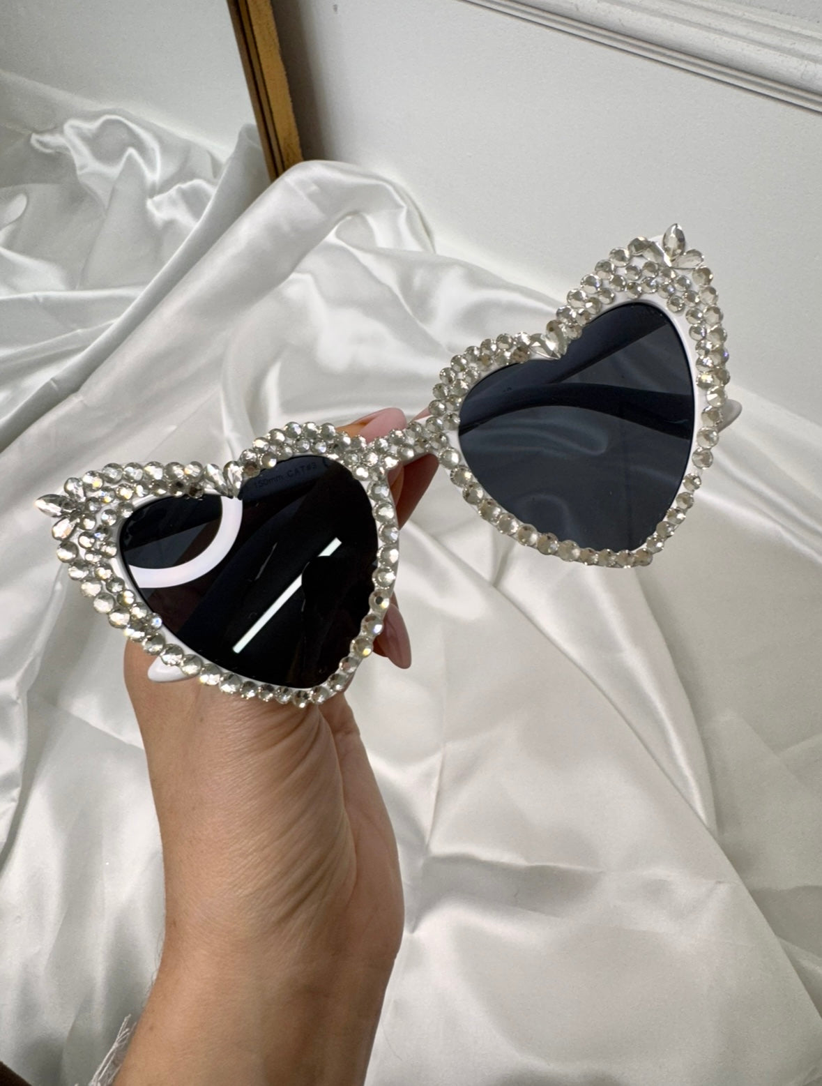 White Heart diamanté Wedding, Hen Party sunglasses