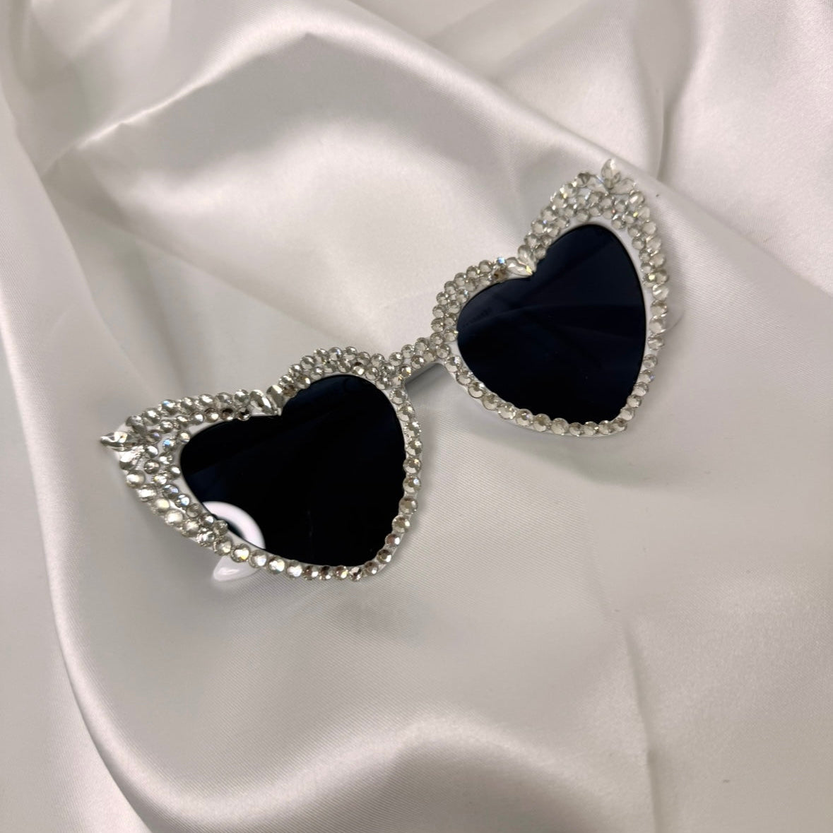 White Heart diamanté Wedding, Hen Party sunglasses