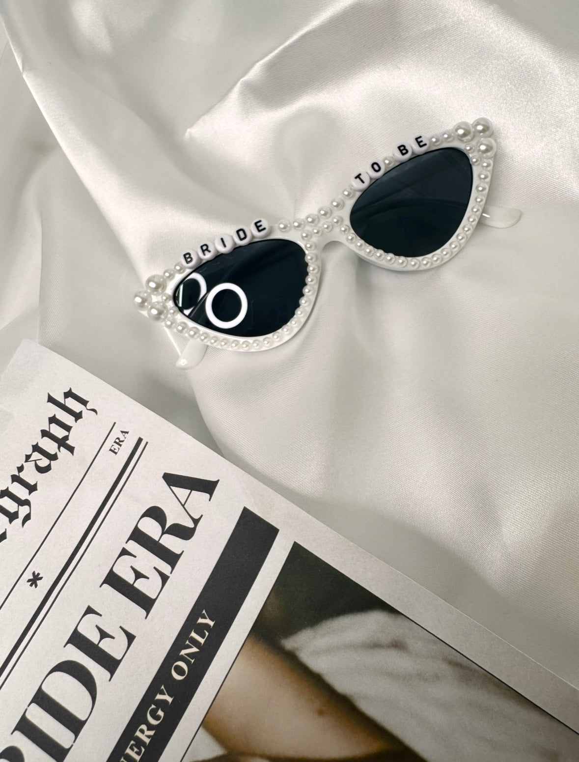 Pearl Cat Eye 'Bride to be' Wedding, Hen Party sunglasses