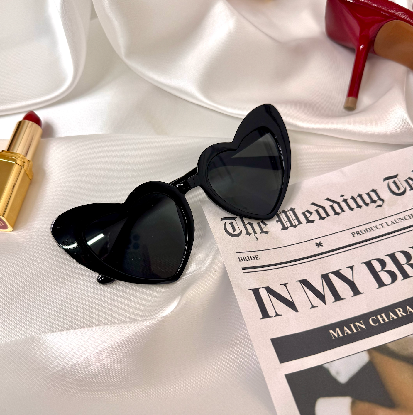 Black Heart Wedding sunglasses